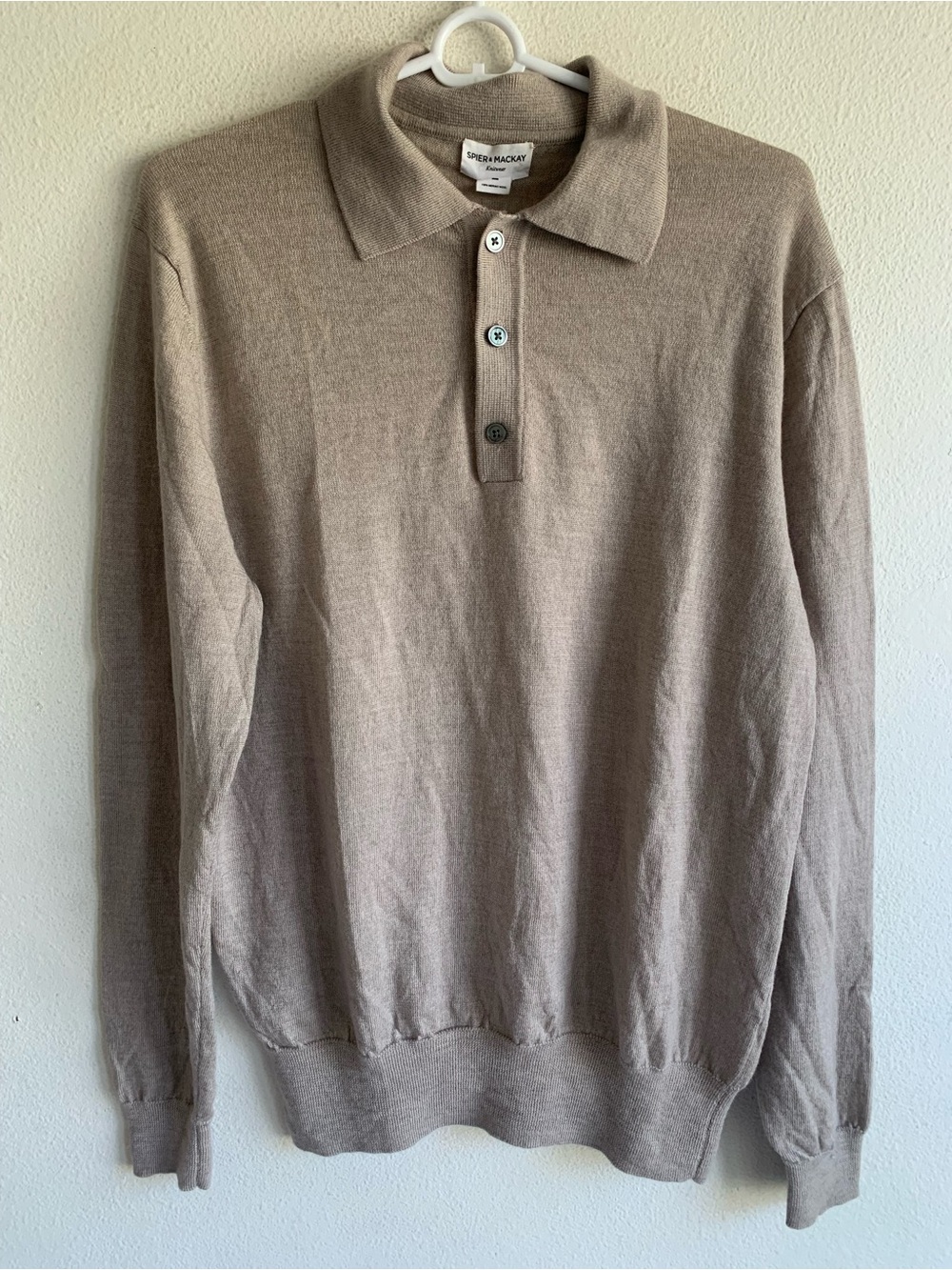 Spier Mackay 100% Merino Knit Polo Sweater Men’s Size L